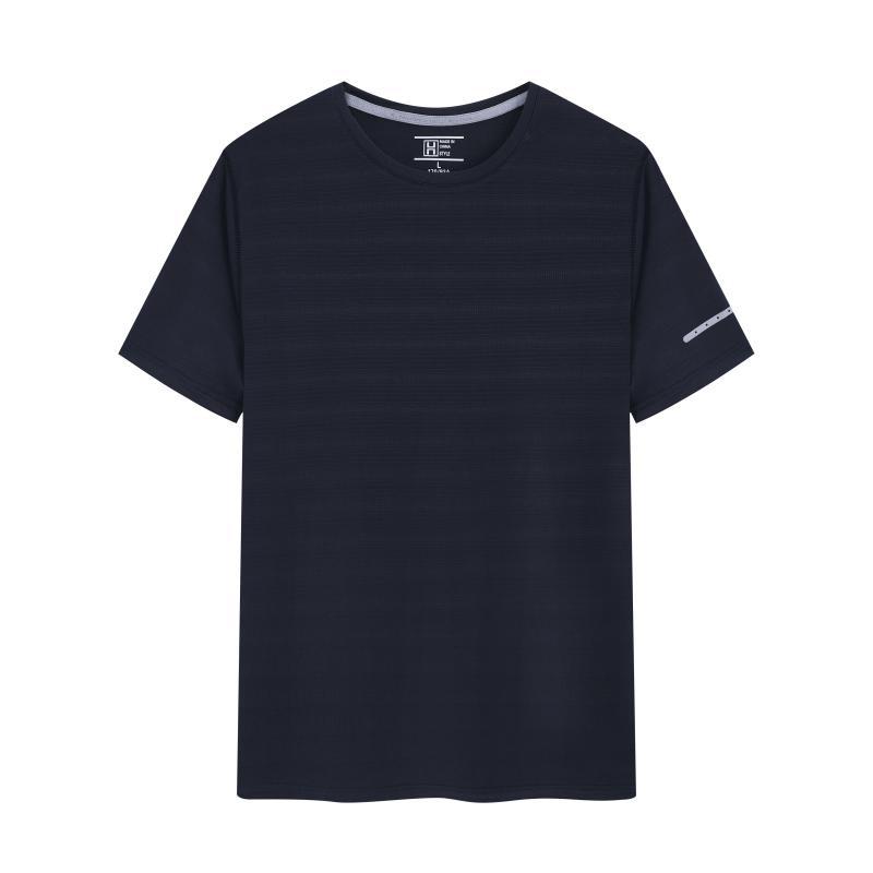 Ropa de trabajo de verano camiseta de hielo de secado rápido cuello redondo logotipo de manga corta ropa de trabajo corporativa deportiva image 6