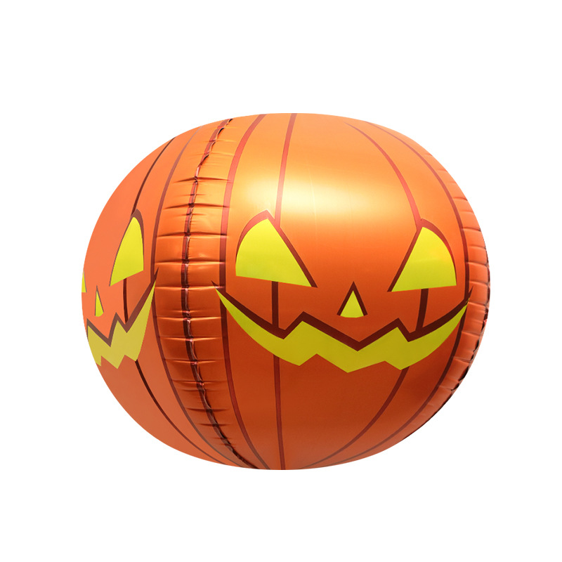 Rekviziti za ukrašavanje prozora za Noć vještica igračke balon 4D trodimenzionalni oblik glave bundeve crtani aluminijski film balon stup_voghion.com