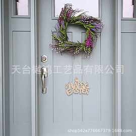 木制复活节悬挂礼品墙门装饰家庭装饰玩具礼品复活节派对装饰礼品