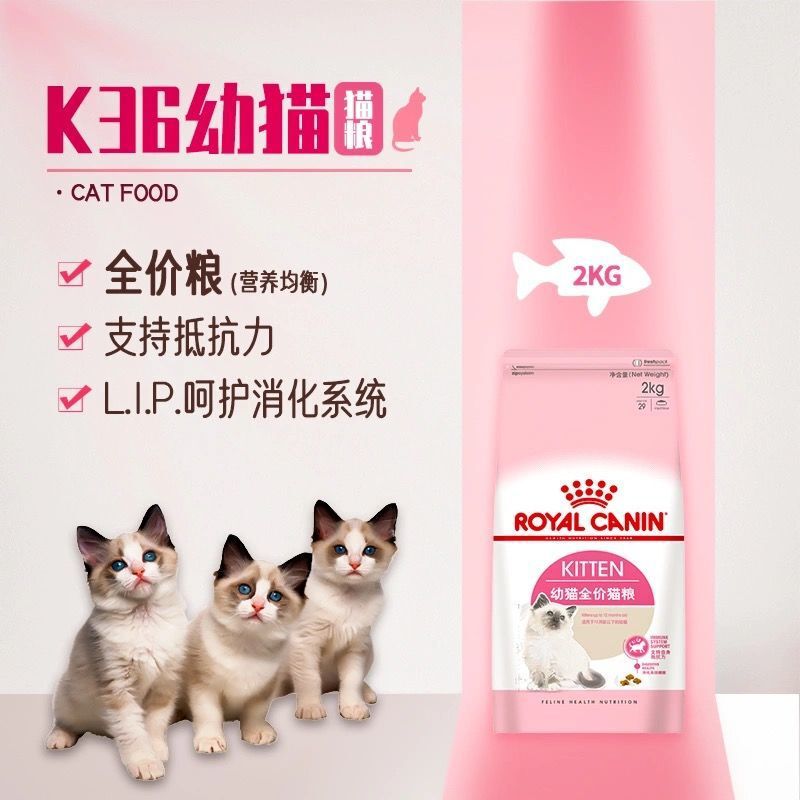 Cat Food K36 Kitten Food Pet Cat Weaning Period Kitten and Pregnant Lactating Mother Cat Food Fattening