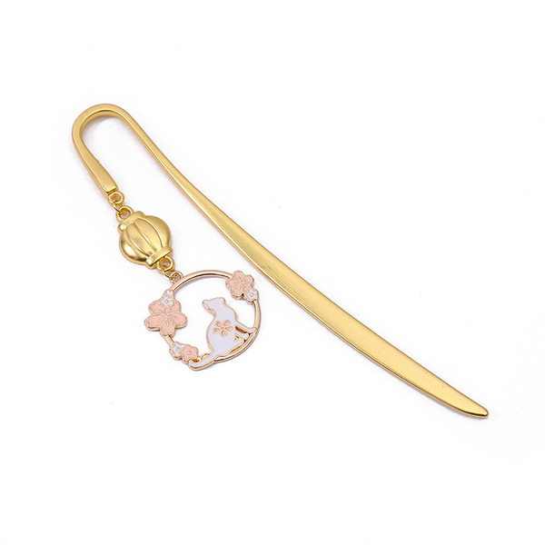 Chinese style personality creative art metal bookmark cute cherry…