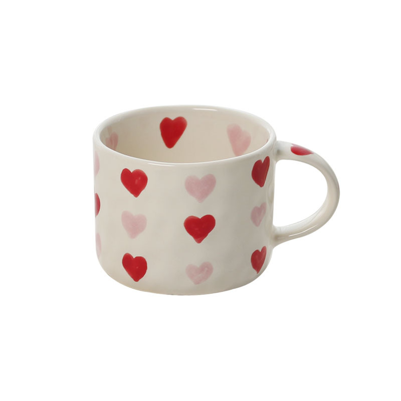 Original ins pintado a mano amor Taza de cerámica personalizada Linda taza de café taza de avena taza de desayuno taza al por mayor