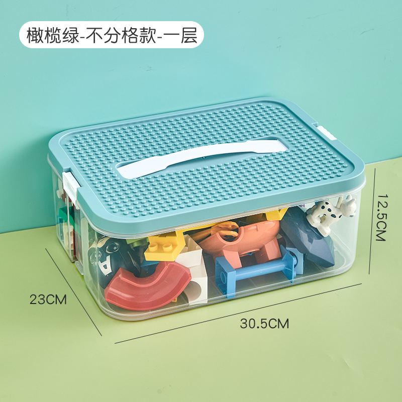 Juguete para niños partículas grandes Lego caja de almacenamiento de clasificación de piezas caja de almacenamiento bloques de construcción clasificación compartimento organizador caja