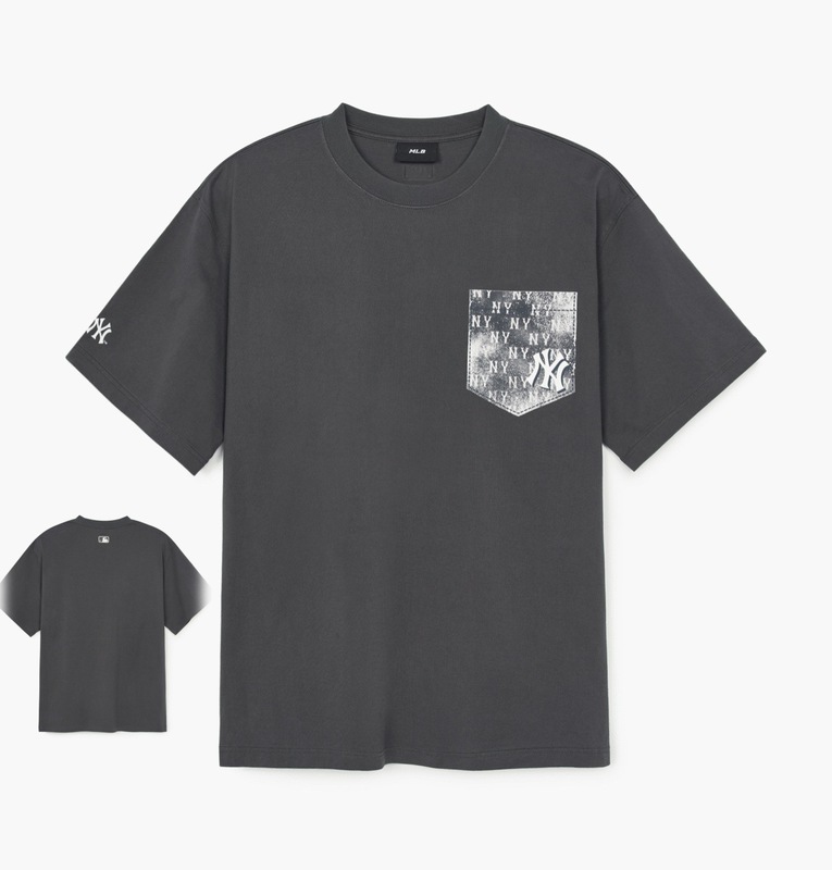 クロスボーダー MLB&NY ベーシックプリント高品質レディース T メンズ半袖コレクション共同ブランドの純綿通気性ボトリングシャツ|undefined