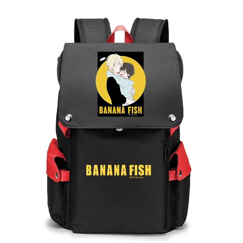 Банановые рыбки Banana Fish, бойцовская борьба, помощь студенту, рюкзак мужской, карикатурный большой объём школьный ранец
