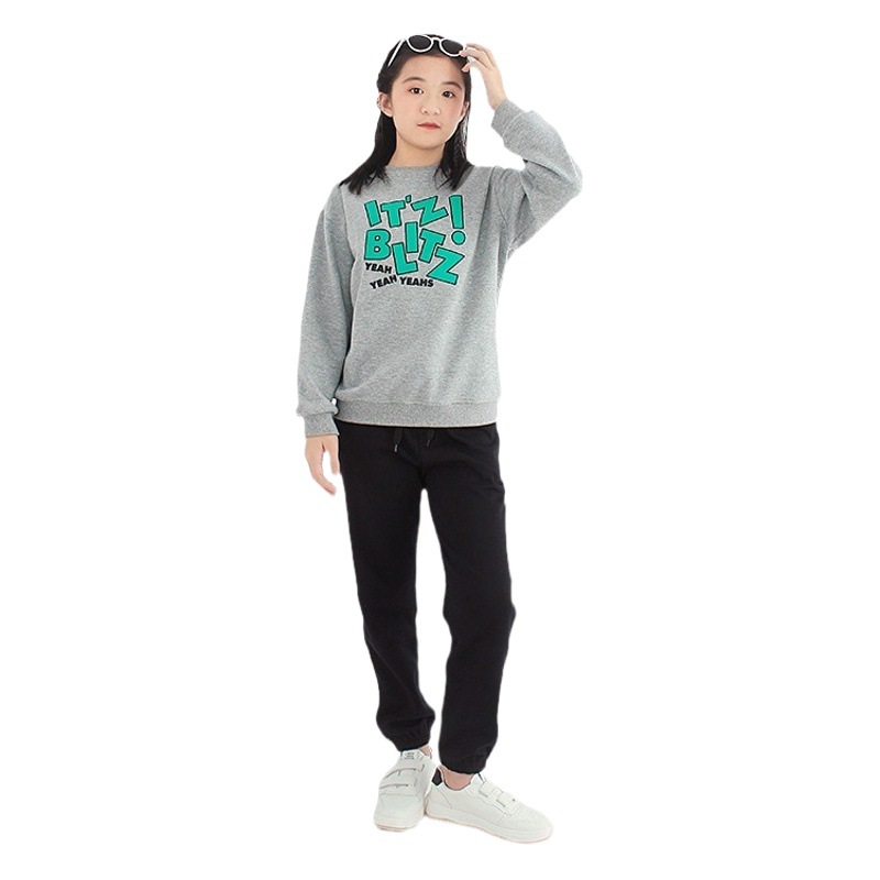 Primavera y otoño ropa de estilo coreano para niños nuevos suéter de manga larga para niños medianos y grandes camisa de fondo engrosada para niños suéter de niñas al por mayor