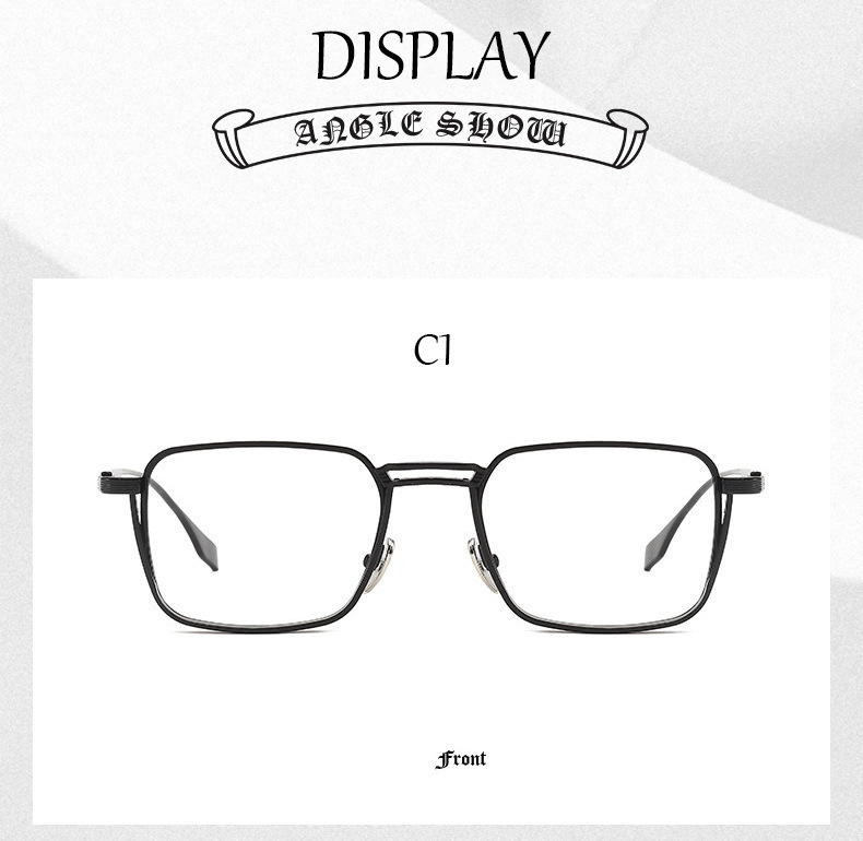 Retro Anti-Blue Light Glasses - Front View