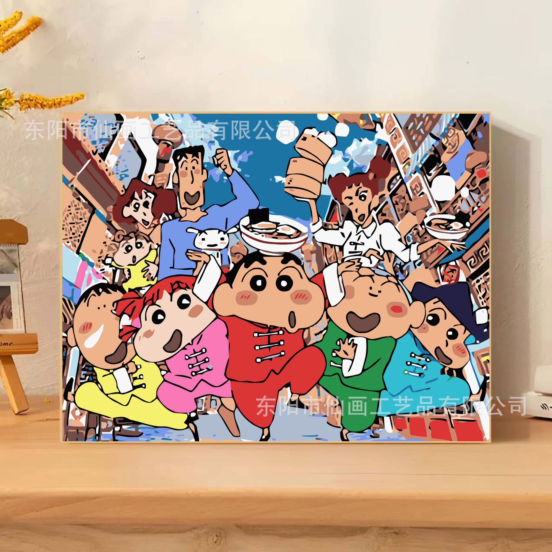 Pintura digital a óleo DIY lápiz pequeño nuevo dibujo animado pintura decorativa colorida a mano mercado nocturno puesto de comercio electrónico mayorista