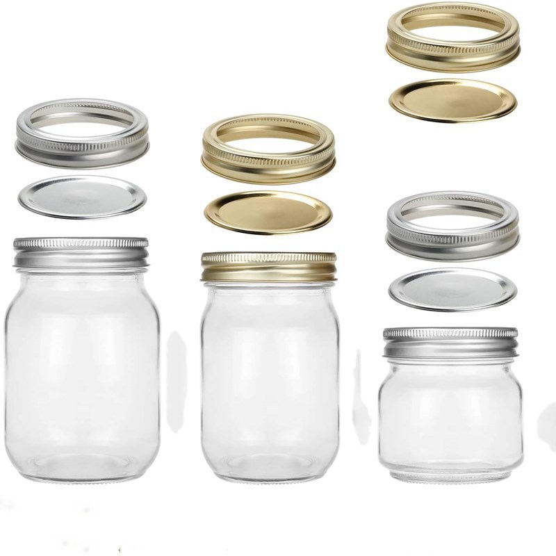 16oz fruit salad can seal the Marson jar 8oz square glass jelly can…