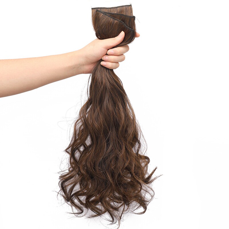 Live Styling Curly Wig Three-Piece Simulated Internet Celebrity Hair Extensions Fluffy Big Wave Hair Extension Wig