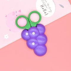 Yunfeng creative cute carrot safety scissors for children handmade paper-cutting round head with protective cover student scissors