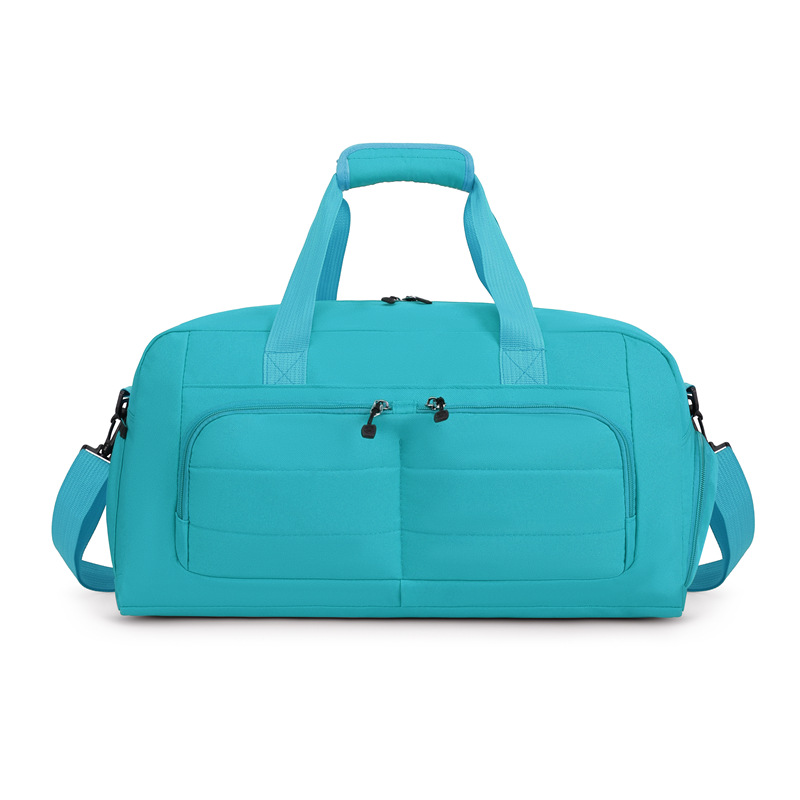 Bolsa de Viaje Multifuncional para Mujer de Nylon, Transpirable, Ultraligero, Separación Seca y Húmeda, para Viajes de Ocio