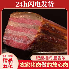 烟熏腊肉农家自制咸肉非湖南湘西贵州四川特产腊肠五花腊肉