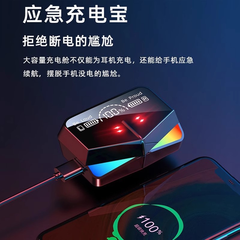 新しい TWS-M28 e スポーツ ゲーム真のワイヤレス Bluetooth ヘッドセット低遅延インイヤー Bluetooth ヘッドセット|undefined