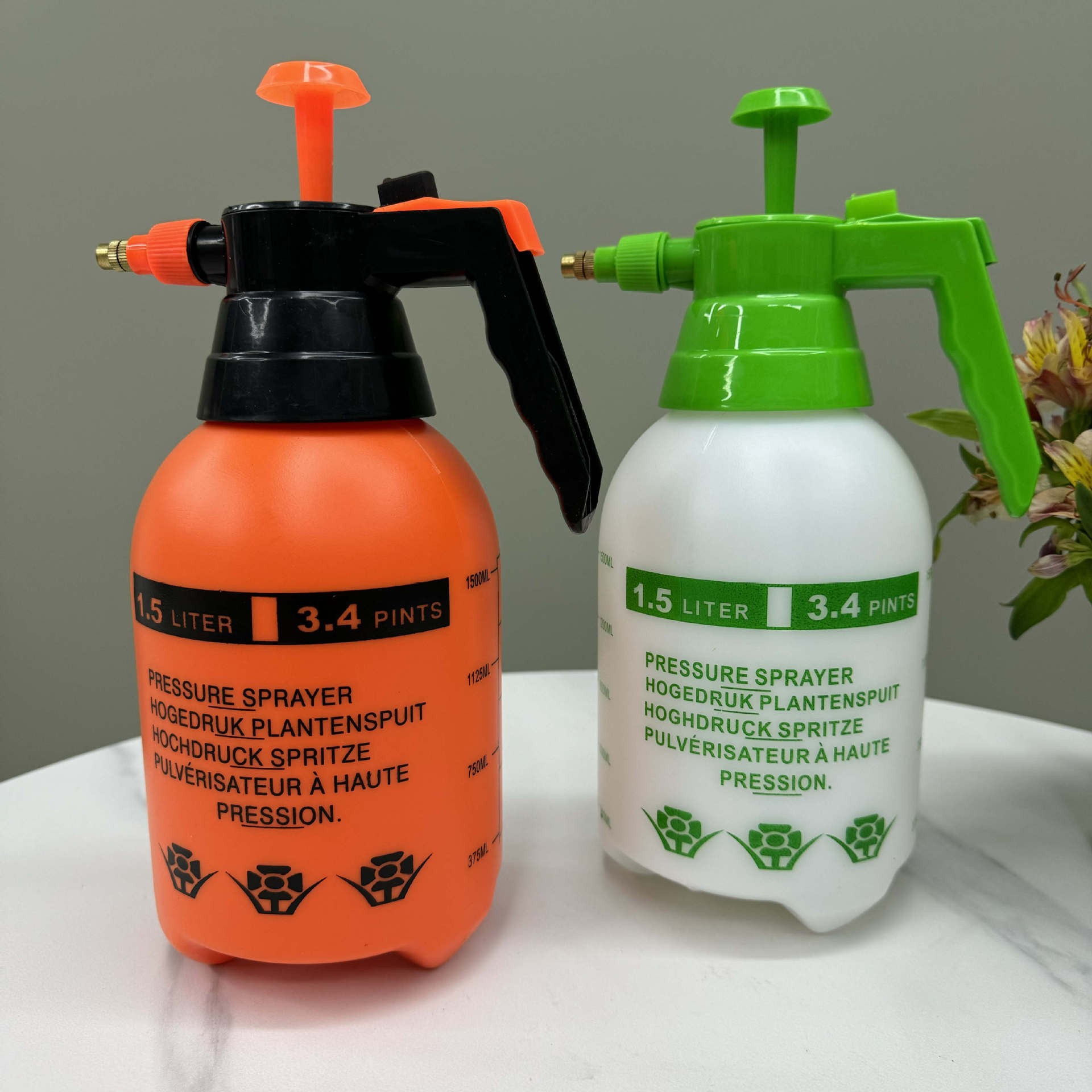 Botella de pulverización neumática para jardinería de riego de flores doméstica desinfección especial pulverizador pequeño riego de plástico hervidor de agua