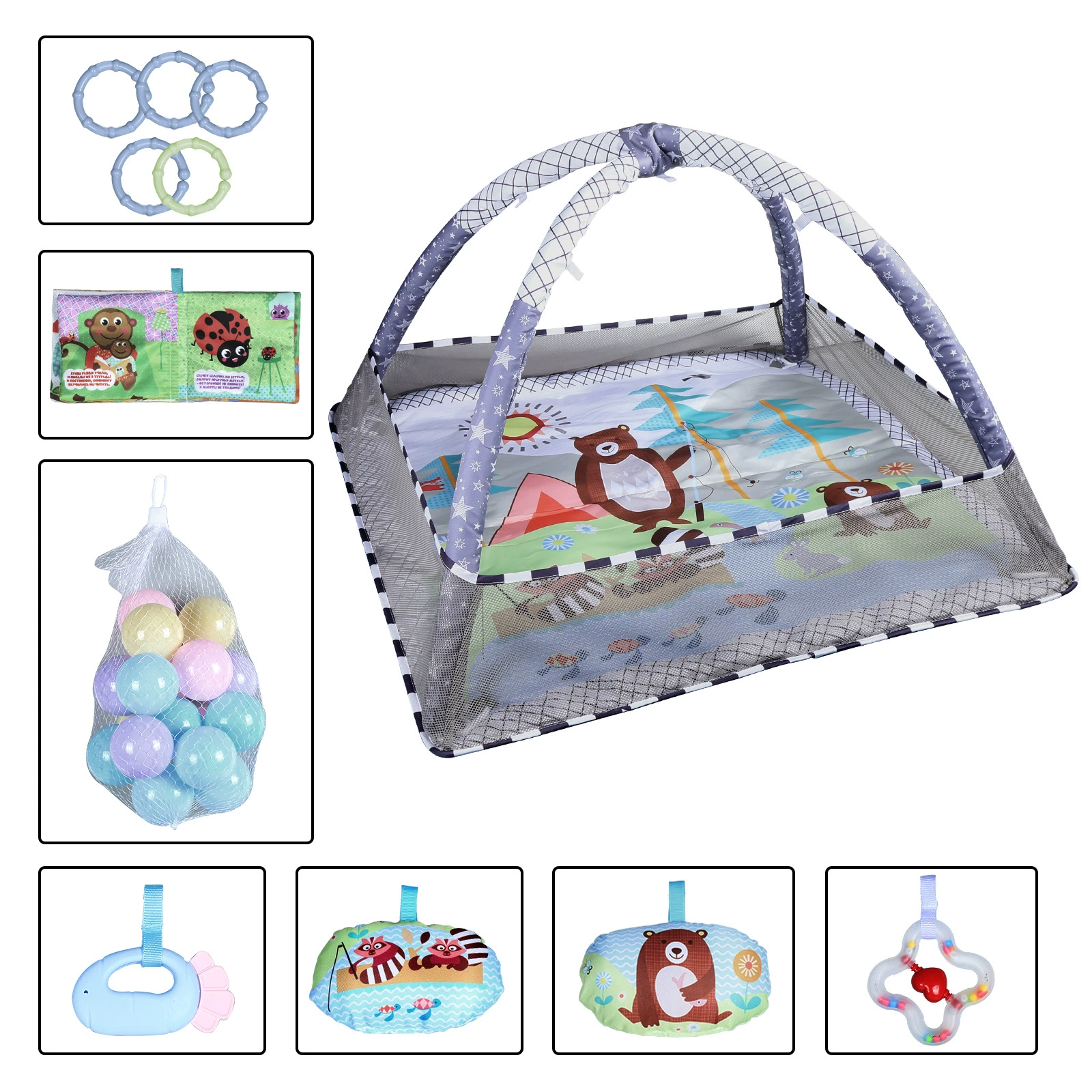 Game duvet for new born for baby, fence, toy for gym, (Cross-border trading), Amazon, 0-1 years, 3-6 month