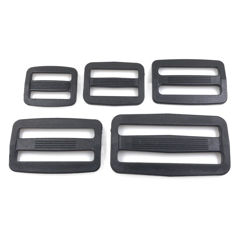 Factory in stock luggage clothing accessories 1.0-5.0cm backpack PP adjustment buckle webbing adjustment buckle Japanese buckle