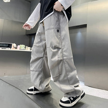 男童裤子儿童工装裤春秋款2025新款中大童休闲秋装长裤春装洋气潮