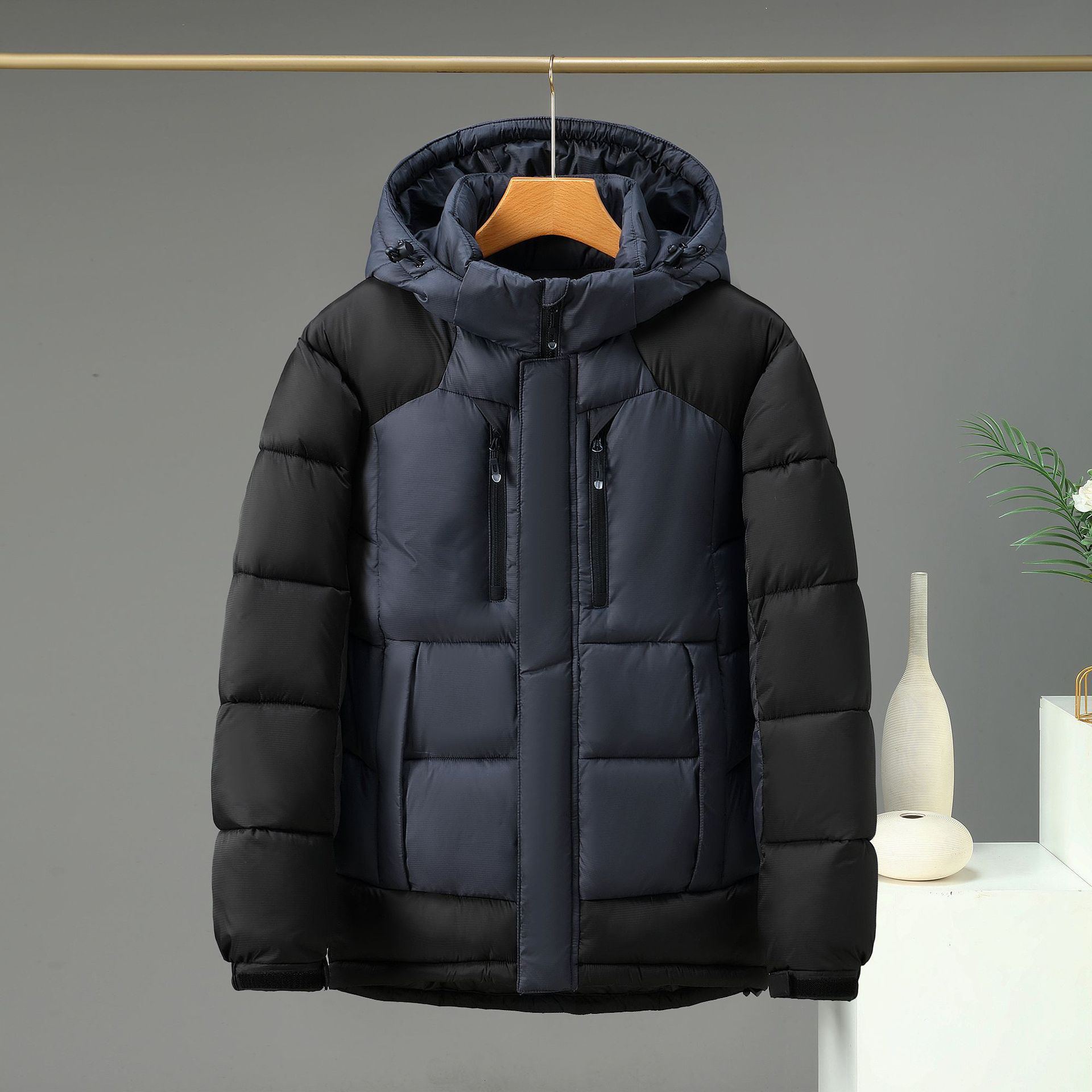 Russische Outdoor Casual Herren warme und dicke Winter kältefeste Baumwollkleidung Jacke Druck_voghion.com