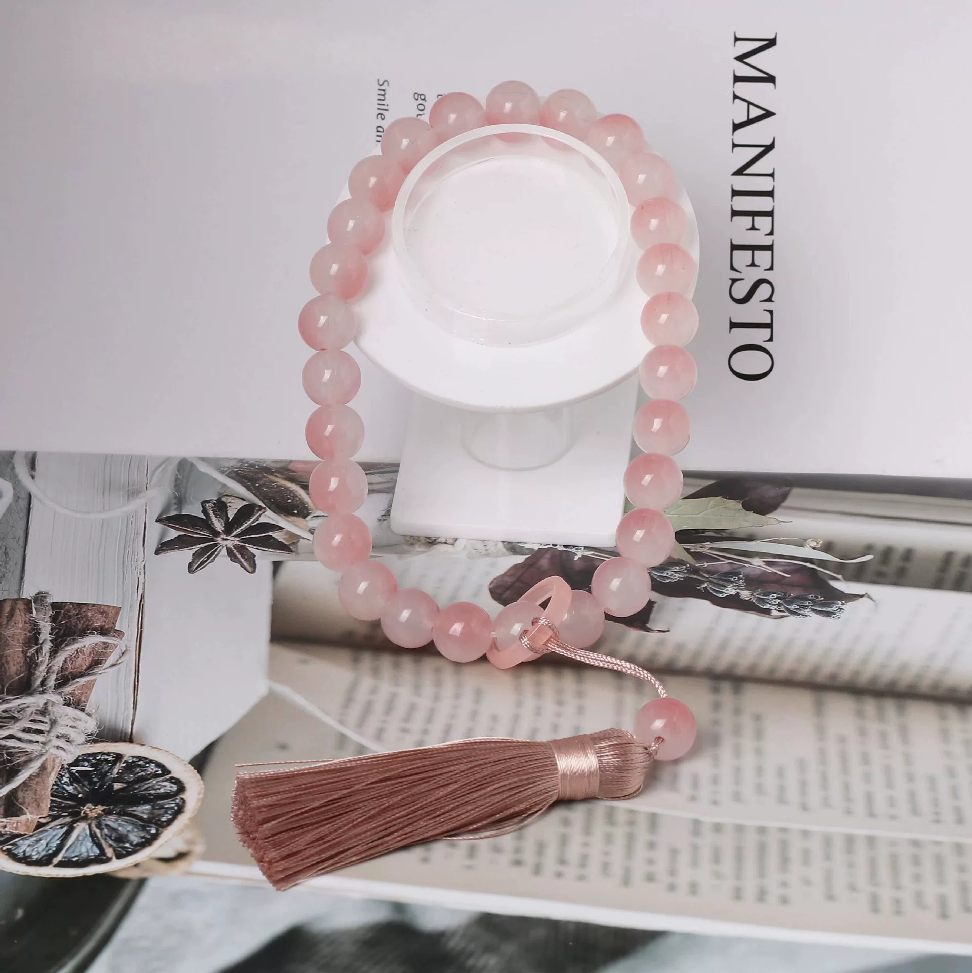 Rosary, bracelet, accessory with tassels