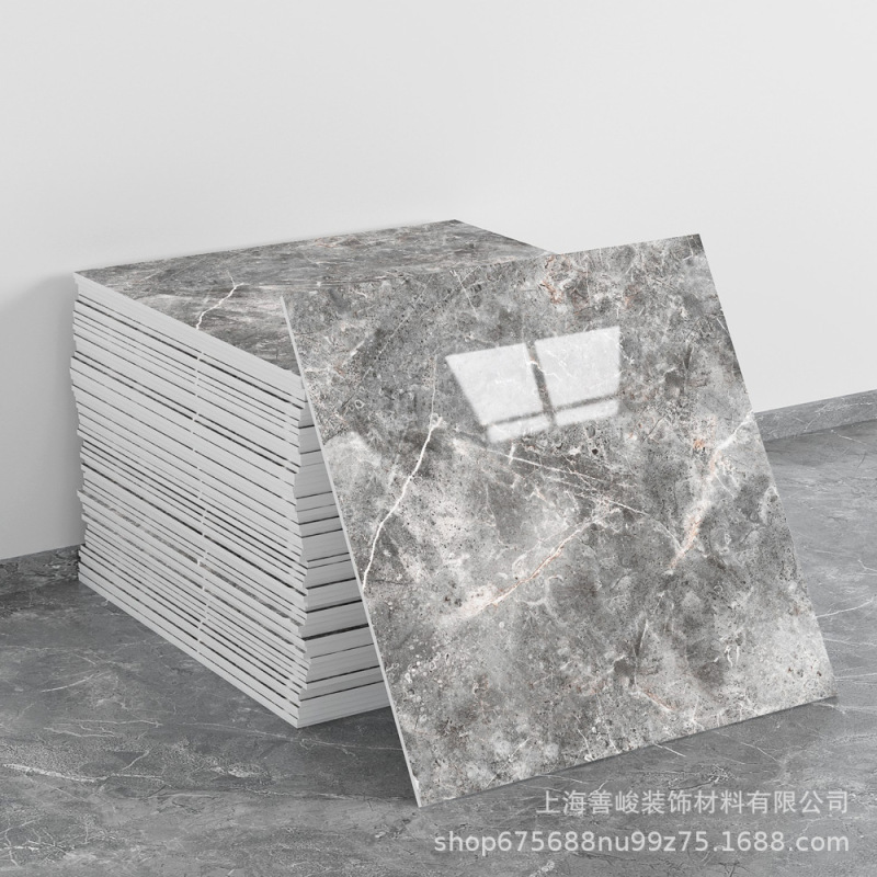 跨境出口批发30*30cm 仿瓷砖大理石纹自粘墙壁纸护墙板铝塑板贴纸|undefined