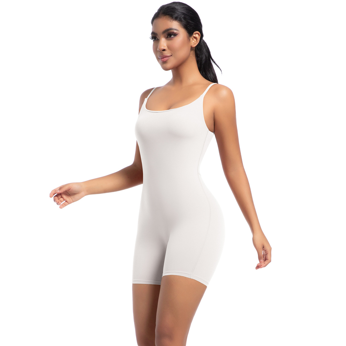 Neuer Stil Naked Feel Strap Jumpsuit Tanz Lauf Fitness Sport Enger Yoga-Anzug_voghion.com