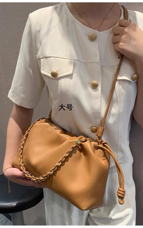 罗家初秋2025韩版新款真皮云朵包韩国小众牛皮链条包时尚福袋包女|undefined