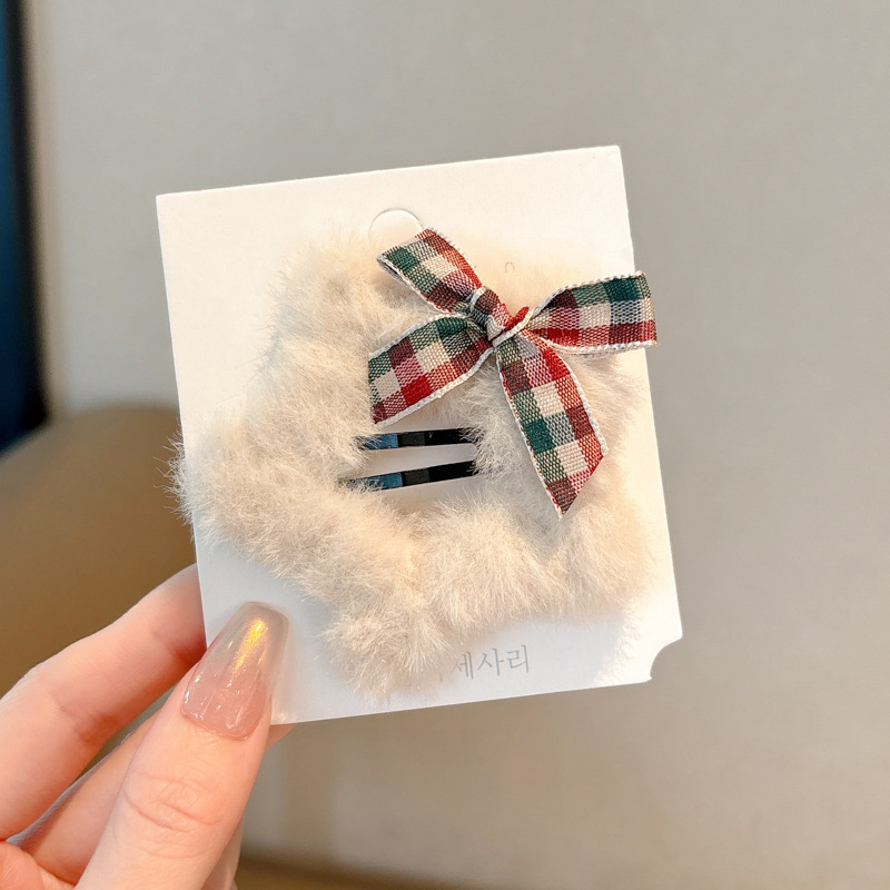 Otoño y invierno arco estrellas pelúcia clip de pelo para niños de alto rendimiento no lastimar la frente frente frente lateral clip de pelo roto BB