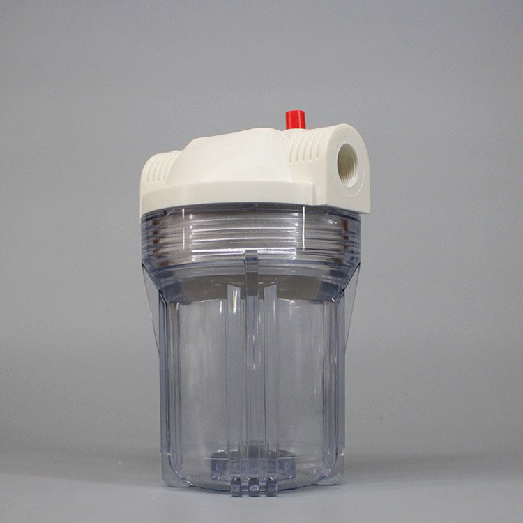 5 pulgadas 4-punto botella de filtro de dientes de cobre engrosada válvula de alivio de presión hebilla interior americana 6-punto como botella de filtro transparente