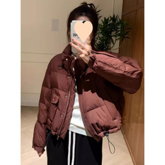 短款羽絨棉服女2025冬季新款高級感立領休閒百搭棉衣加厚棉襖外套