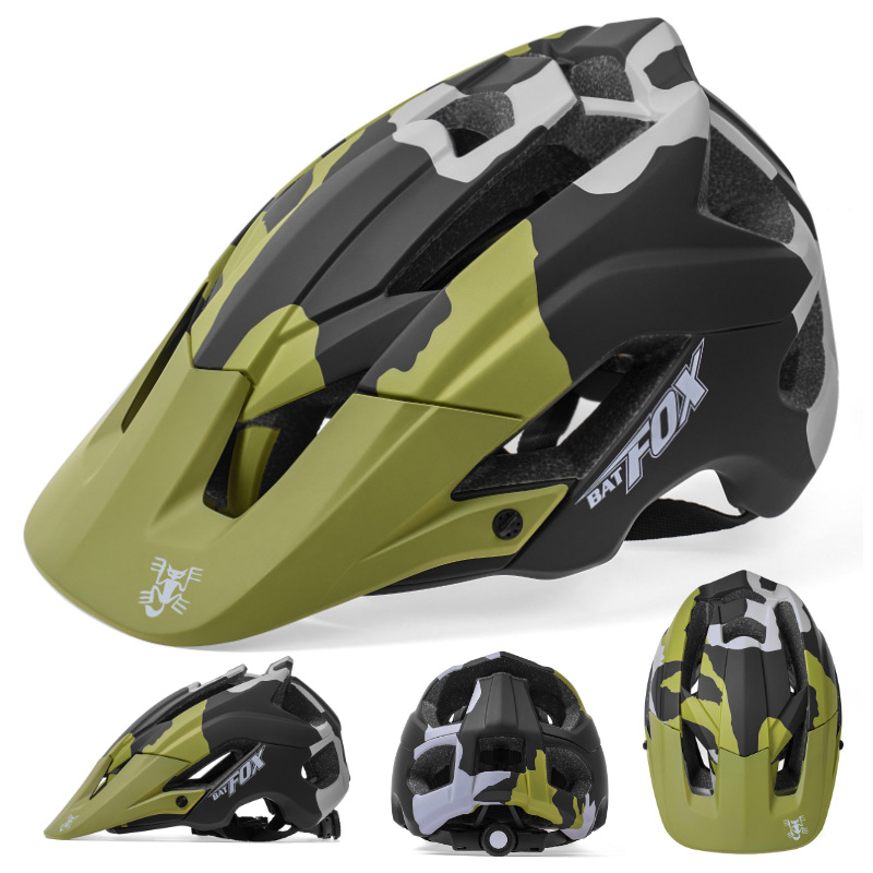 Batfox fuera de la carretera monopatín casco medio casco polea bicicleta casco protector montaña bicicleta montar casco