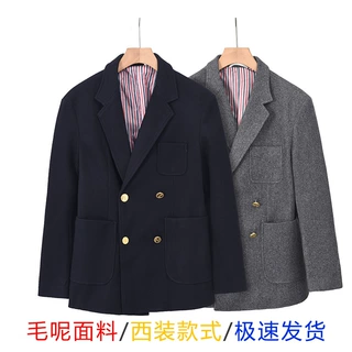2026秋季新款男款毛呢料TB休闲西装领开衩加厚款外套