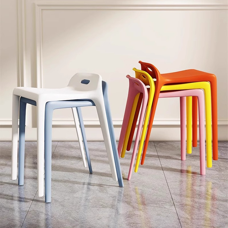 Plastic Stools for Home Use, Thickened Dining Stools for Adults, Stylish Dining Table Stools, Creative Chairs, Dining Chairs, Waiting Stools Plastic Stools for Home Use, Thickened Dining Stools for Adults, Stylish Dining Table Stools, Creative Chairs, Dining Chairs, Waiting Stools