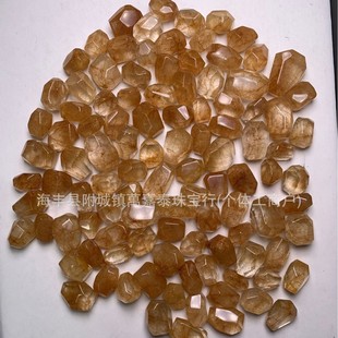 Natural yellow hair crystal with shape simple Joker handmade diy bracelet with beads accessories wholesale