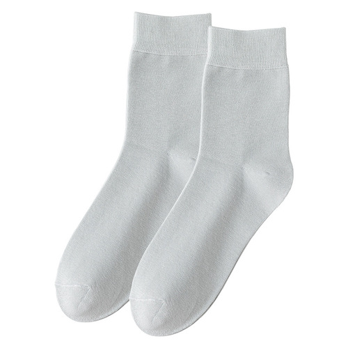 Spring and Autumn Mid-calf Socks Men's Solid Color Cotton Socks Thin Business Men's Combed Cotton Long Socks Zhuji Men's Socks Wholesale