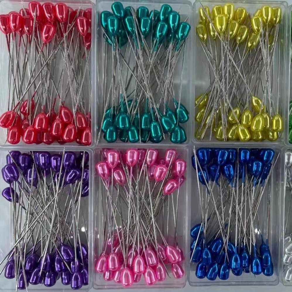 Venta directa de fábrica 6*9*65mm color en forma de pera aguja de posicionamiento de ropa 50 piezas