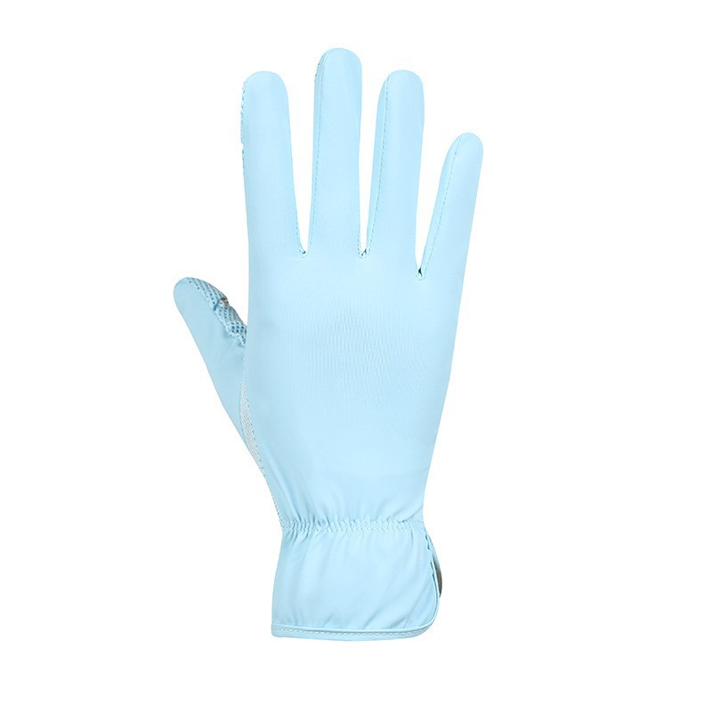 Guantes de protección solar para mujer verano al aire libre conducción deportiva protección solar fresco transpirable fino dedo completo guantes de pantalla táctil