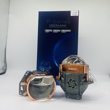 跨境三色变光车灯3.0寸汽车led双激光大灯透镜越野车射灯摩托大灯