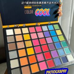 BEAUTY GLAZED48色眼影亢奮歐美彩色眼影盤珠光舞台妝cos學生