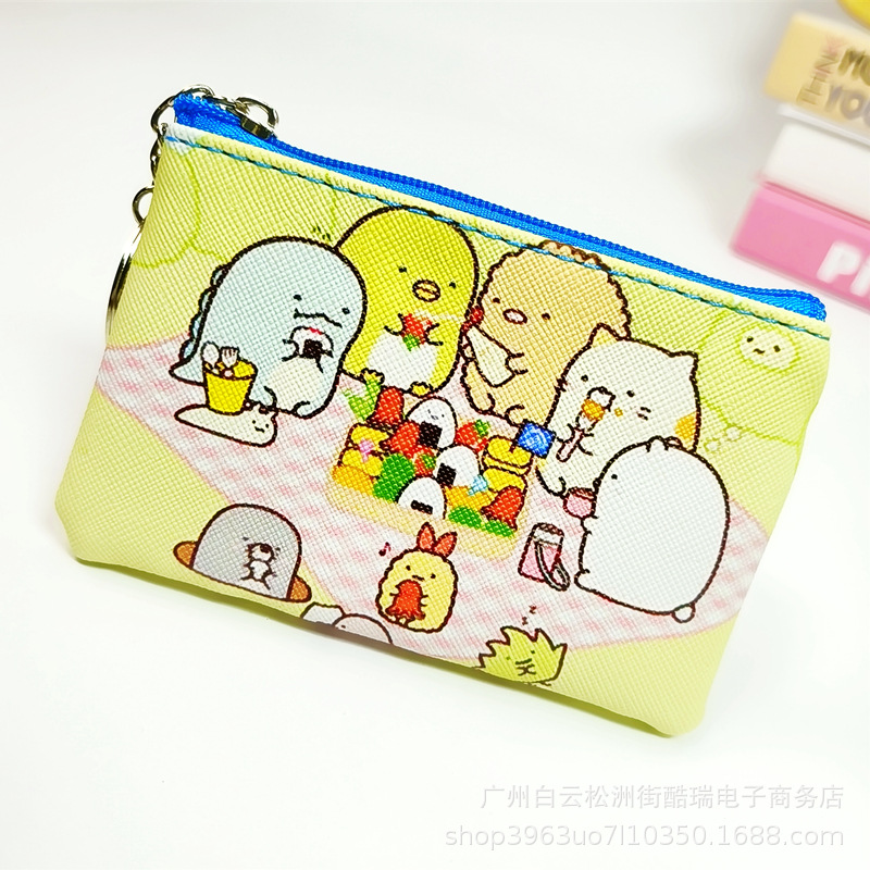 Bolso de la moneda de los niños de dibujos animados lindo niños y niñas monedero bolso de La Moneda bolso de la tarjeta de cremallera pequeña bolsa regalo del estudiante de la escuela primaria