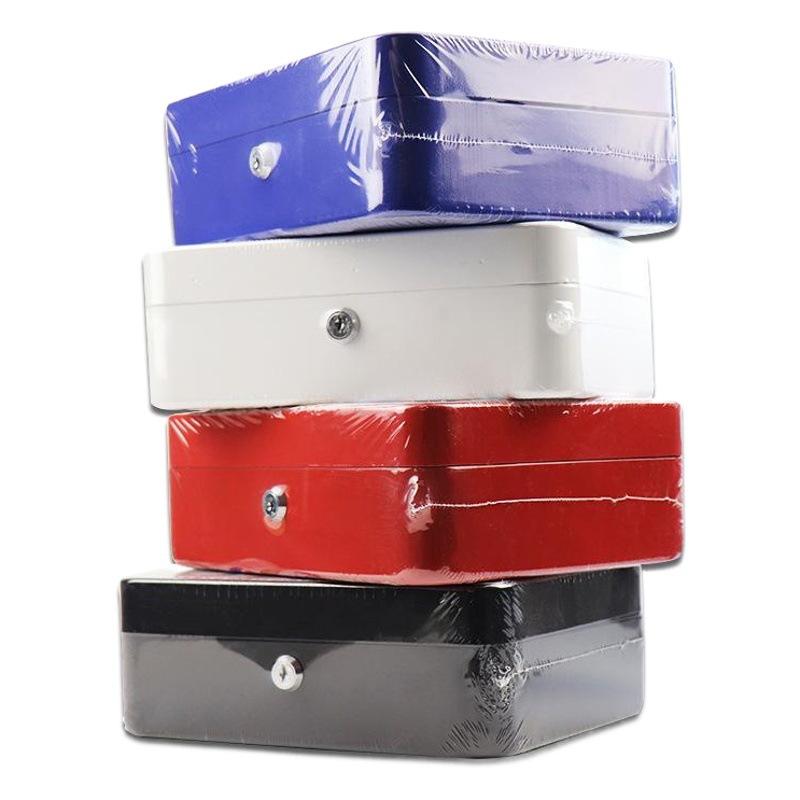 Llave portátil de acero caja de efectivo caja de monedas caja de almacenamiento de joyas