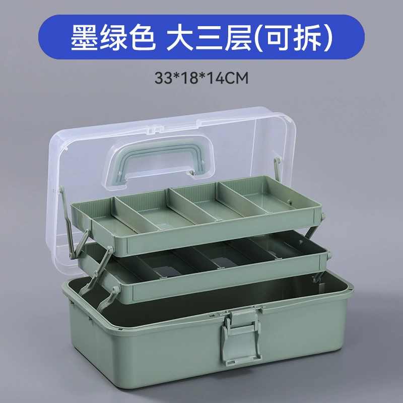 Plastic handheld big art storage box for manicure
