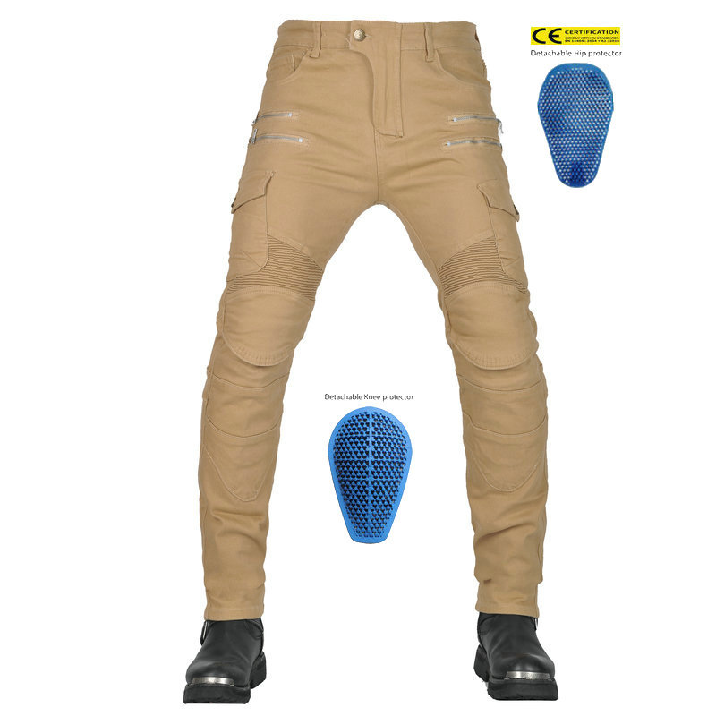 2024 nuevos jeans de motociclismo pantalones de carreras correa de cremallera de motociclismo anticaída pantalones de caballero