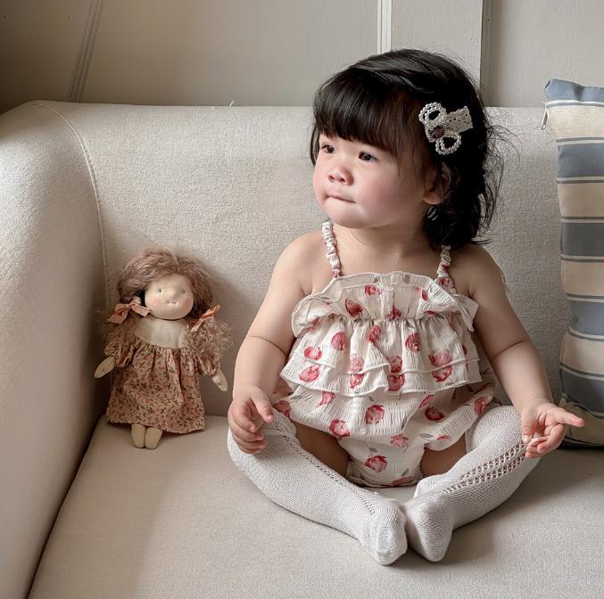 [Liquidación de verano para bebés y niños] mono de bebé verano nuevo traje de bebé ligero y transpirable