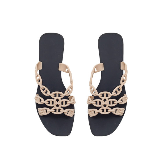Summer Wedge Women's Fashion Shoes Casual Thick Heeled Flat Korean Style Outer Wear Flat Lazy Shoes Wholesale