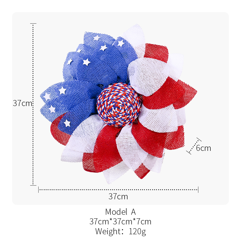 Transfronterizo nuevo Día DE LA Independencia Americana guirnalda decoraciones de vacaciones familiares vestir accesorios centro comercial decoración de la ventana Garland