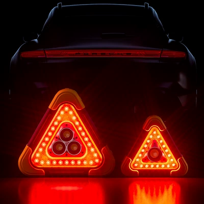 Tripod Solar Reflective Triangle — Warning sign