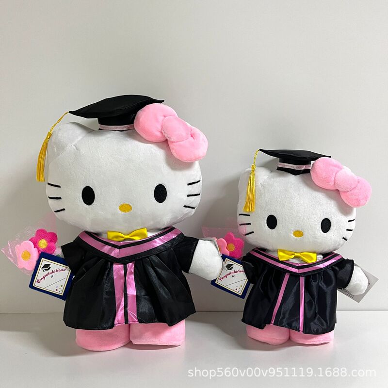 Doctoral Plush Doll Graduation Gift: Twin Stars, Cinnamoroll, Kt, Rilakkuma, Academic Gown, Doctor's Cap Plush Doll