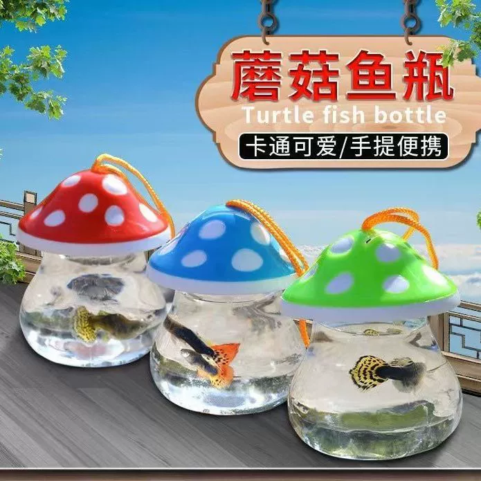 Портативный мини-аквариум маленький аквариум маленький аквариум аквариум бутылка рыбы аквариум черепаха аквариум пластиковый ящик черепахи аквариум с золотыми рыбками