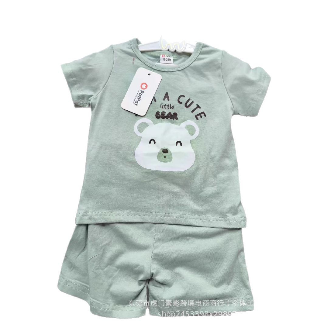 Patpat niños comercio exterior transfronterizo miscelánea ropa infantil hombre y mujer mezcla fábrica original de una sola mano suministro conjunto al por mayor